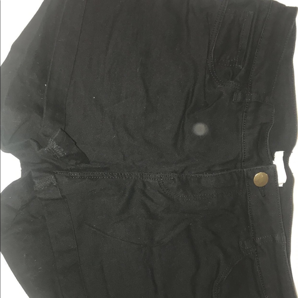 H&M black jean shorts
